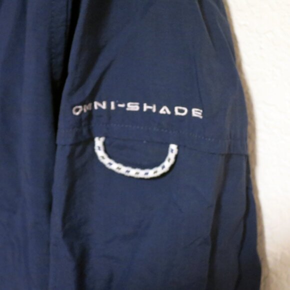 Columbia Shirt Mens 4XT Long Sleeve Button PFG Omni Shade Vented Fishing Blue - Picture 5 of 9